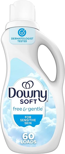 Downy Free & Gentle Fabric Softener (Fabric Conditioner), 44 fl oz, 60 Loads, Hypoallergenic