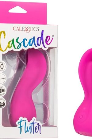 CalExotics Cascade Flutter Waterproof Silicone Rechargeable Clitoral Vibrator Pink - SE-4370-97-3