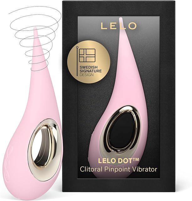 LELO DOT Clitoral Pinpoint Vibrator for Women, Adult Sex Toy with Elliptical Motion and 8 Pleasure Settings, Clitoral Stimulator Adult Toy, High Frequency Personal Vibrator and Clit Toy, Pink