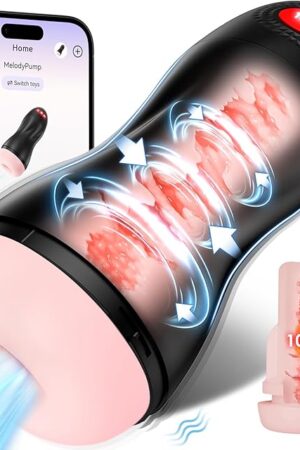 Automatic Male Masturbator, Sucking Male Masturbators Penis Pump with 9 Suction & 10 Vibrating & Heating Mens Male Sex Toys, Hands Free Pocket Pussy Male Stroker, Adult Sex Toys for Men Penis Pumps
