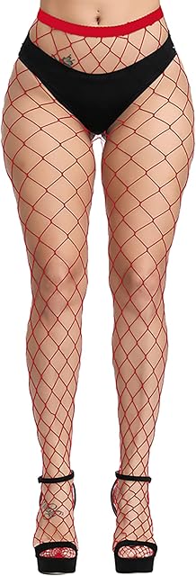 Women's Fishnet Stockings Sexy Tights High Waisted Pantyhose