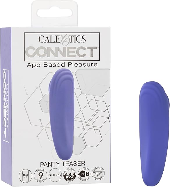 CalExotics Connect Panty Teaser, 9 Modes APP Remote Control Vibrating Panties, Discreet Waterproof and Rechargeable - SE-0001-05-3