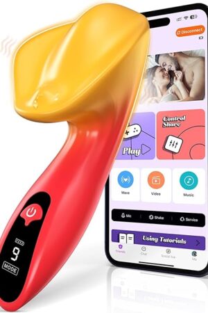 Vibrator Sex Toys for Women - APP Control Clitoral Vibrators with 9 Powerful Vibration Modes, LCD Display Quiet & Mini G Spot Toy for Clitoral & Nipple Stimulation, Adult Toys for Women & Couples