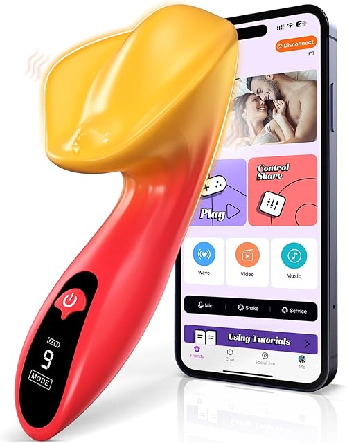 Vibrator Sex Toys for Women - APP Control Clitoral Vibrators with 9 Powerful Vibration Modes, LCD Display Quiet & Mini G Spot Toy for Clitoral & Nipple Stimulation, Adult Toys for Women & Couples