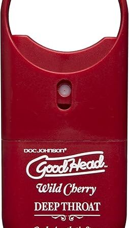 Doc Johnson GoodHead - Deep Throat Spray To-Go - Numbs Throat - Relaxes Gag Reflex - Wild Cherry - 033 oz