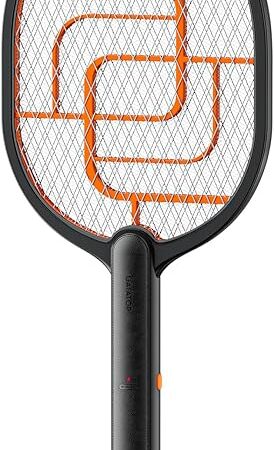 GAIATOP Electric Fly Swatter, 3800V Battery Powered Handheld Fly Zapper, 3-Layer Protection Grid Bug Zapper Racket for Home Bedroom Kitchen Office Backyard Patio Indoor Outdoor