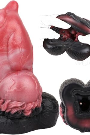 Dildo Shaped Male Masturbator Cup 1.54lbs Silicone Realistic Vagina/Anus Simulator with Elastic Tight Sleeve Adult Sex Toy for Men Open-Ended Penis Sleeve Masturbators Cup for Men