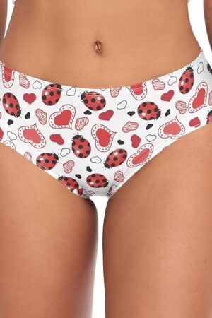 Women's Chic Sexy Girls Animals Pattern Underwear Soft Breathable High Waist Brief Stretchy Bikini Panties