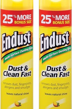Endust Multi-Surface Dusting and Cleaning Spray, Lemon Zest, 125 Ounce (Pack of 2)