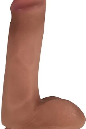 Easy Riders 6 Inch Dual Density Dildo with Balls - Tan