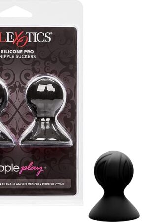 CalExotics Novelties Nipple Play Silicone Pro Nipple Suckers - Black
