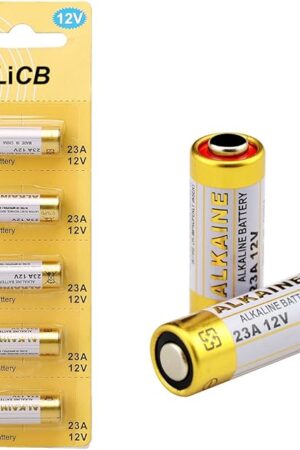 LiCB A23 23A 12V Alkaline Battery (5-Pack)