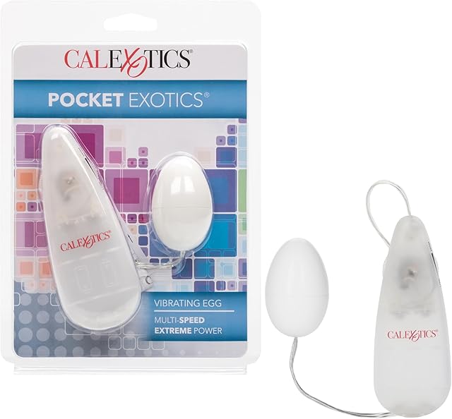 CalExotics Pocket Exotic Vibrating Ivory Egg