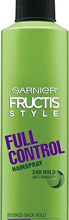 Garnier Fructis Style Full Control Anti-Humidity Hairspray, Non-Aerosol, 85 Fl Oz, 1 Count (Packaging May Vary)