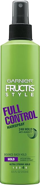 Garnier Fructis Style Full Control Anti-Humidity Hairspray, Non-Aerosol, 85 Fl Oz, 1 Count (Packaging May Vary)