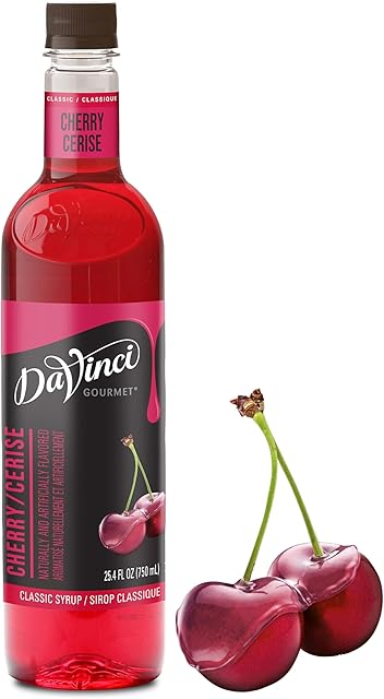 DaVinci Gourmet Classic Cherry Syrup, 254 Fluid Ounces (Pack of 1)