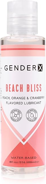 Water-Based Personal Lubricant, Peach, Orange & Cranberry Flavored Lube for Men & Women, Sugar Free, Non-Staining, 8 fl oz