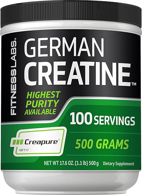 Fitness Labs German Creatine Monohydrate Powder | 11 lb | Creapure Fitness Supplement | 100 Servings