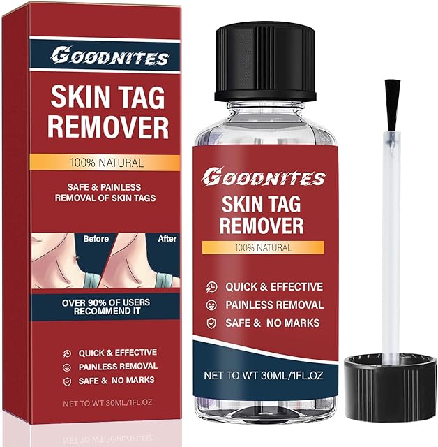 Fast-acting Skin Tag Removal Kit, Natural and Gentle Salicylic Acid Formula, Zero Pain Skin Tag Remover, Suitable for Neck, Underarms, Groin, Trusted by the Whole Family, 1Pcs