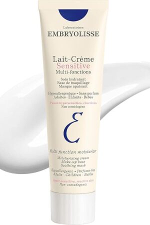 Embryolisse Lait Cr?me Sensitive Moisturizer Hypoallergenic Face & Body Cream for All Skin Types With Aloe Vera & Shea Butter Fragrance-Free & Suitable for Sensitive Skin, 338 Fl Oz