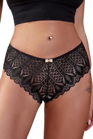 Women's Sexy Panties Thong for Women Back Cut Out Stappy Exotic Thongs Underwear Panties