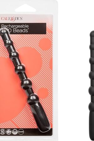 CalExotics Rechargeable X-10 Anal Beads Vibrator, Vibrating Butt Plug Couples Sex Toys for Men and Women - SE-1233-10-2