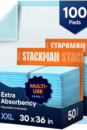 Chucks Pads Disposable [100-Pack] Adult Incontinence Underpads 30"x 36" Extra Large Absorbent Fluff Protective Bed Pads, Toddler Mattress Pads - Pee Pads for Kids & Adults - Dog & Puppy Training Pads