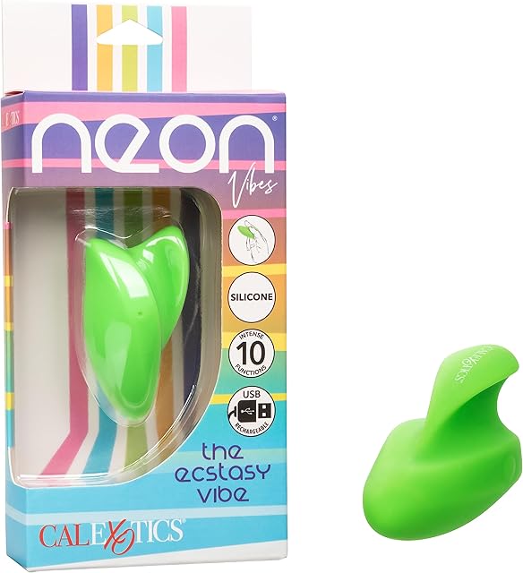 CalExotics Neon Vibes The Ecstasy Vibe Finger Virator for Women - SE-4403-11-3