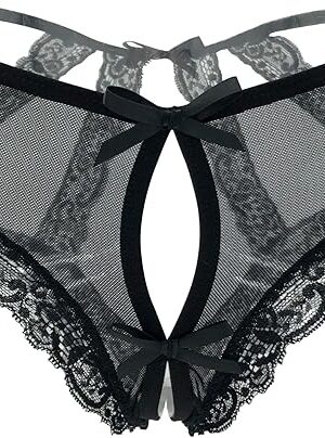 Womens lace briefs sexy panties with cage back