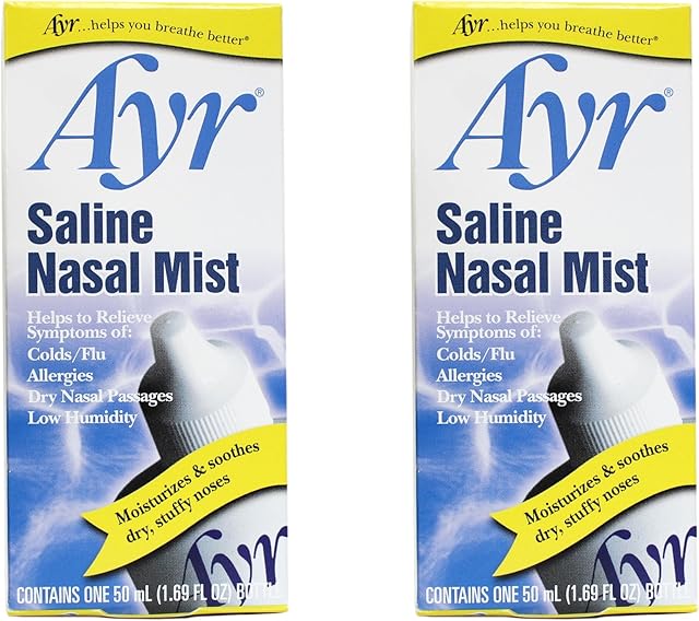 AYR Saline Nasal Mist, 169 Fl Oz (Pack of 2)
