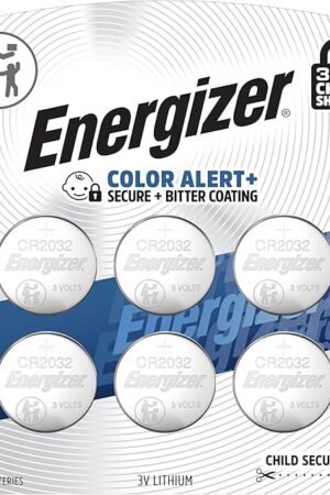 Energizer 2032 Batteries (6 Pack), 3V Lithium Coin Batteries