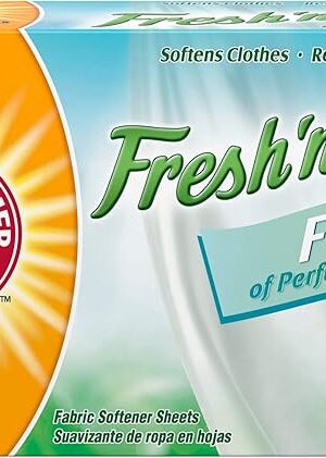 Arm & Hammer Fabric Softener Sheets, Free of Perfumes and Dyes, 100 ct