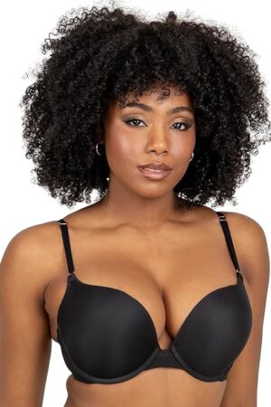 Women's Maximum Cleavage Underwire Push Up Bra, Available in Single and 2 Packs