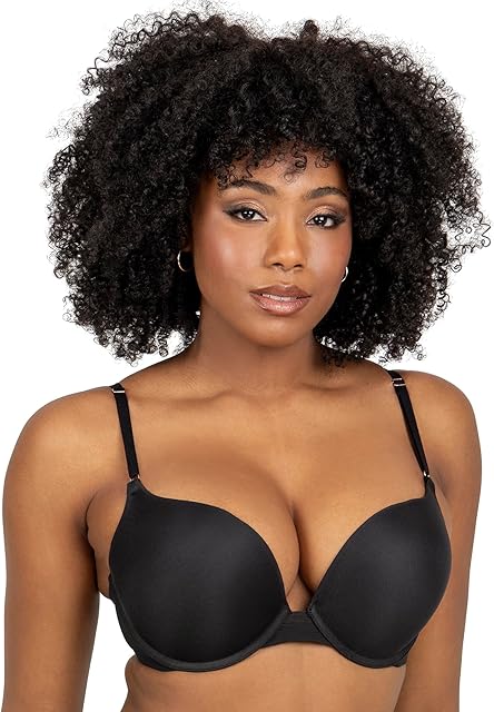 Women's Maximum Cleavage Underwire Push Up Bra, Available in Single and 2 Packs