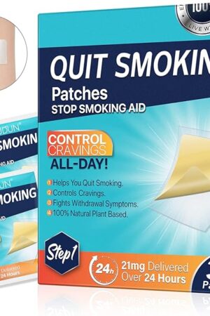 21mg Quit Smoking Patches,Step 1 Stop Smoking Aids Patches,30 Count Transdermal System Patch,Quit Smoking Stickers That Work with 2 Weeks,Easy and Effective Help to Quit That Work