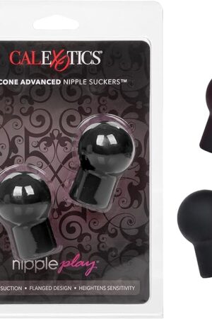 CalExotics Novelties Nipple Play Silicone Advanced Nipple Suckers, Black