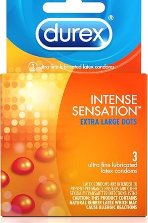 Durex Intense Sensation Condom, 3 Count