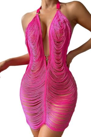 Exotic Lingerie for Women Sexy Naughty Slutty Fishnet Dress Slutty Kinky Nightwear Chemise Teddy Boudoir Outfits