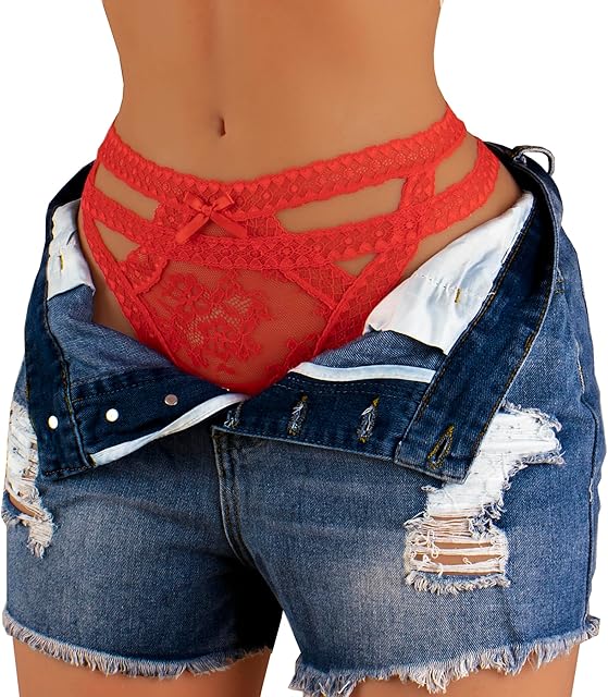 Women Panties Lace Bikini Cheeky Underwear Soft Sexy Ladies Thongs