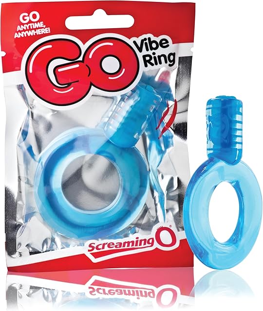 GO Vibe Vibrating Ring - Vibrating Cock Ring - Deep Vibrations - Penis Rings - Couple Sex Toys - Dick Rings for Mutual Pleasure - Blue
