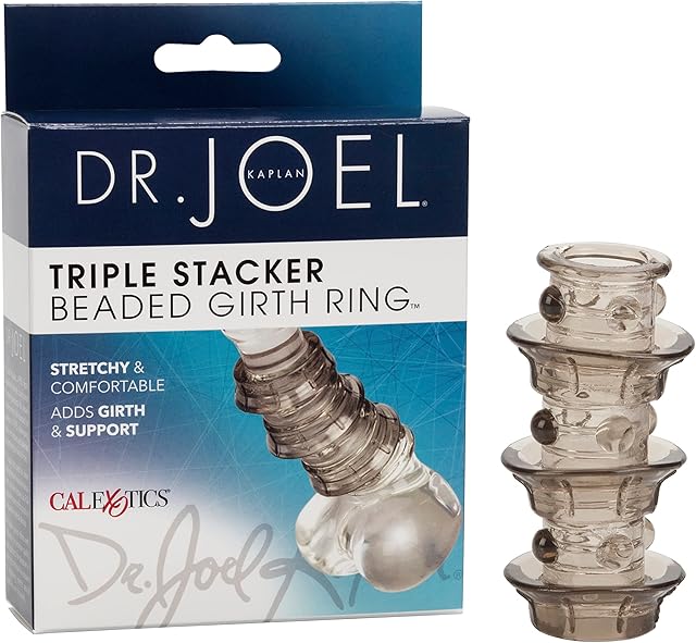 CalExotics Novelties Dr. Joel Kaplan Beaded Girth Ring Triple Stacker