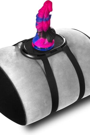 Hands-Free Inflatable Sex Pillow with Suction Cup Dildo Mount - Universal Sex Toy Holder for Dildos, Saddle Stool & Chair Accessories - Adult Toys for Women, Men, Couples (Without Sex Toys)