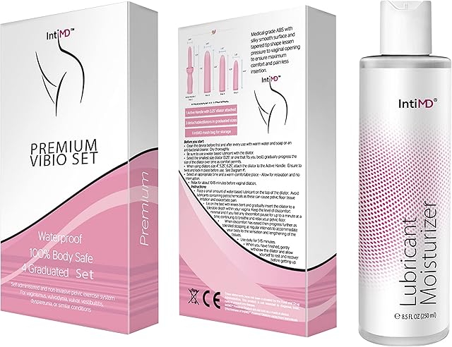 IntiMD Pelvic Exerciser Set with Free 8oz Water Based Lubricant
