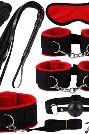 BDSM-Bondage-Kit Restraints Kit Sex Toys For Couples, Bsdm Kits For Couples, Bdsm Set, Adjustable Bondage Set Fuzzy Handcuffs Ball Gag Couple Sex Toys Bsdm Toys For Couples Juguetes Sexuales Eroticos