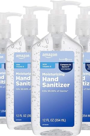 Amazon Basic Care - Original Hand Sanitizer 62%, 12 fl oz (Pack of 6)