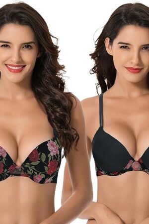 Women's Plus Size Perfect Shape Add 1 Cup Push Up Underwire Bras