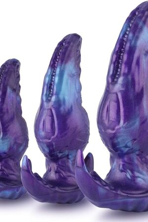 Anal Plug Set,Silicone Anal Dildo with Safe T-Shaped Base,Adult Sex Toys for Beginner Women Men