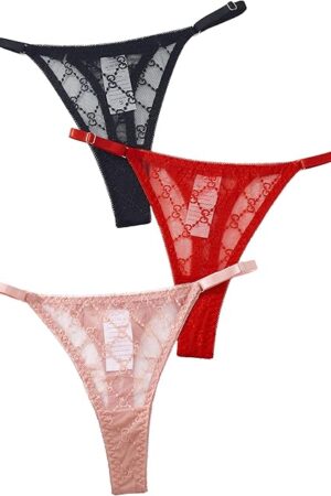 Women'S Mesh Bikini Brief Underwear Breathable Panties For Womens Low Rise Hipster Sexy Underwear