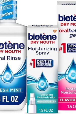 Biotene Dry Mouth Management Oral Rinse, Dry Mouth Spray and Moisturizing Gel - 1 Kit