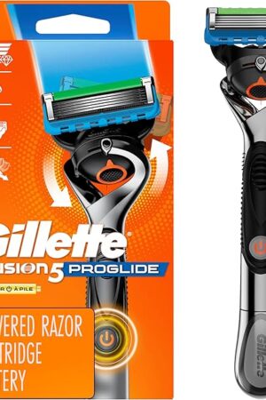 Gillette ProGlide Power Razor for Men, 1 Gillette Power Razor Handle + 1 Blade Refill